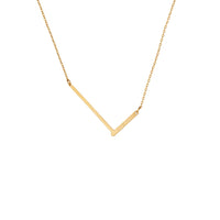 Large Angled Serif Monogram Necklace