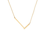 Large Angled Serif Monogram Necklace