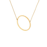 Large Angled Serif Monogram Necklace