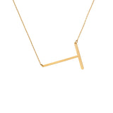 Large Angled Serif Monogram Necklace