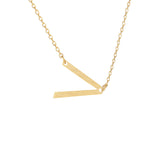 Angled Monogram Necklace