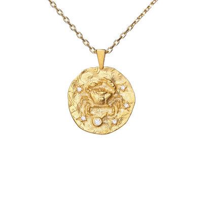 Hammered CZ Zodiac (Individual Signs)