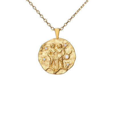 Hammered CZ Zodiac (Individual Signs)
