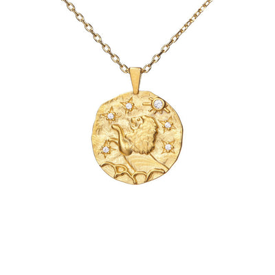 Hammered CZ Zodiac (Individual Signs)