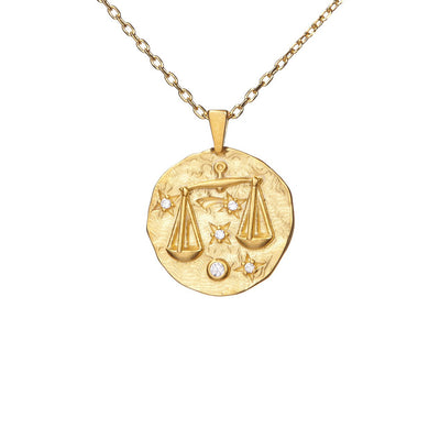 Hammered CZ Zodiac (Individual Signs)