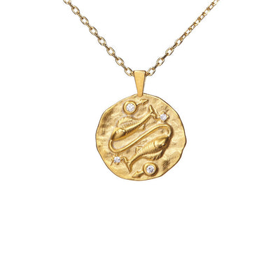 Hammered CZ Zodiac (Individual Signs)