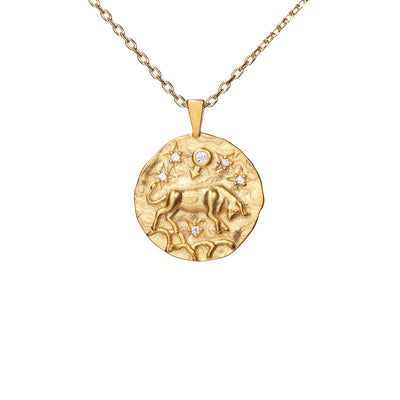 Hammered CZ Zodiac (Individual Signs)