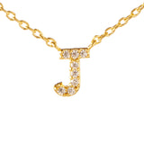 Fine Pave Monogram Necklace