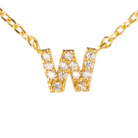 Fine Pave Monogram Necklace