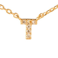 Fine Pave Monogram Necklace