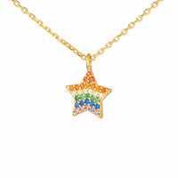 Rainbow Pave Star