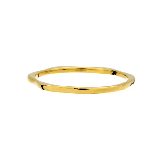 Organic Scalloped Double Stack CZ Ring