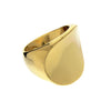 Oval Concave Mirror Band Ring