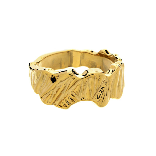 Organic Etched Band Ring