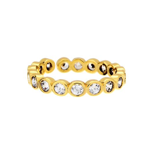 CZ Bezel Band Ring