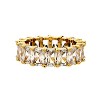 Princess Cut CZ Eternity Ring