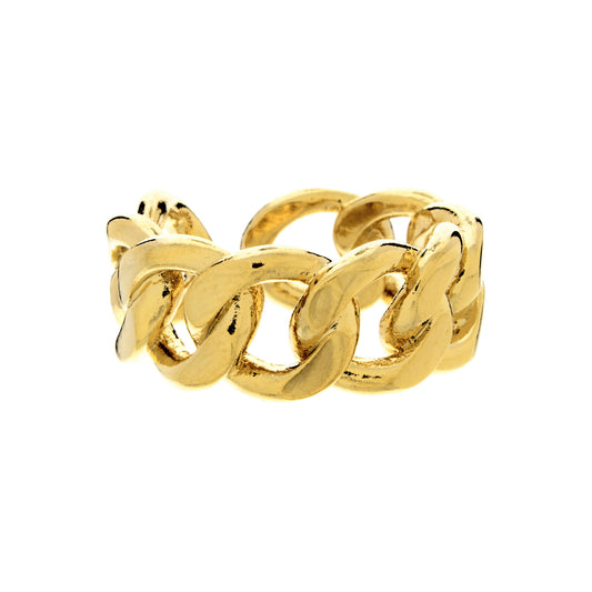 Wide Cuban Link Ring