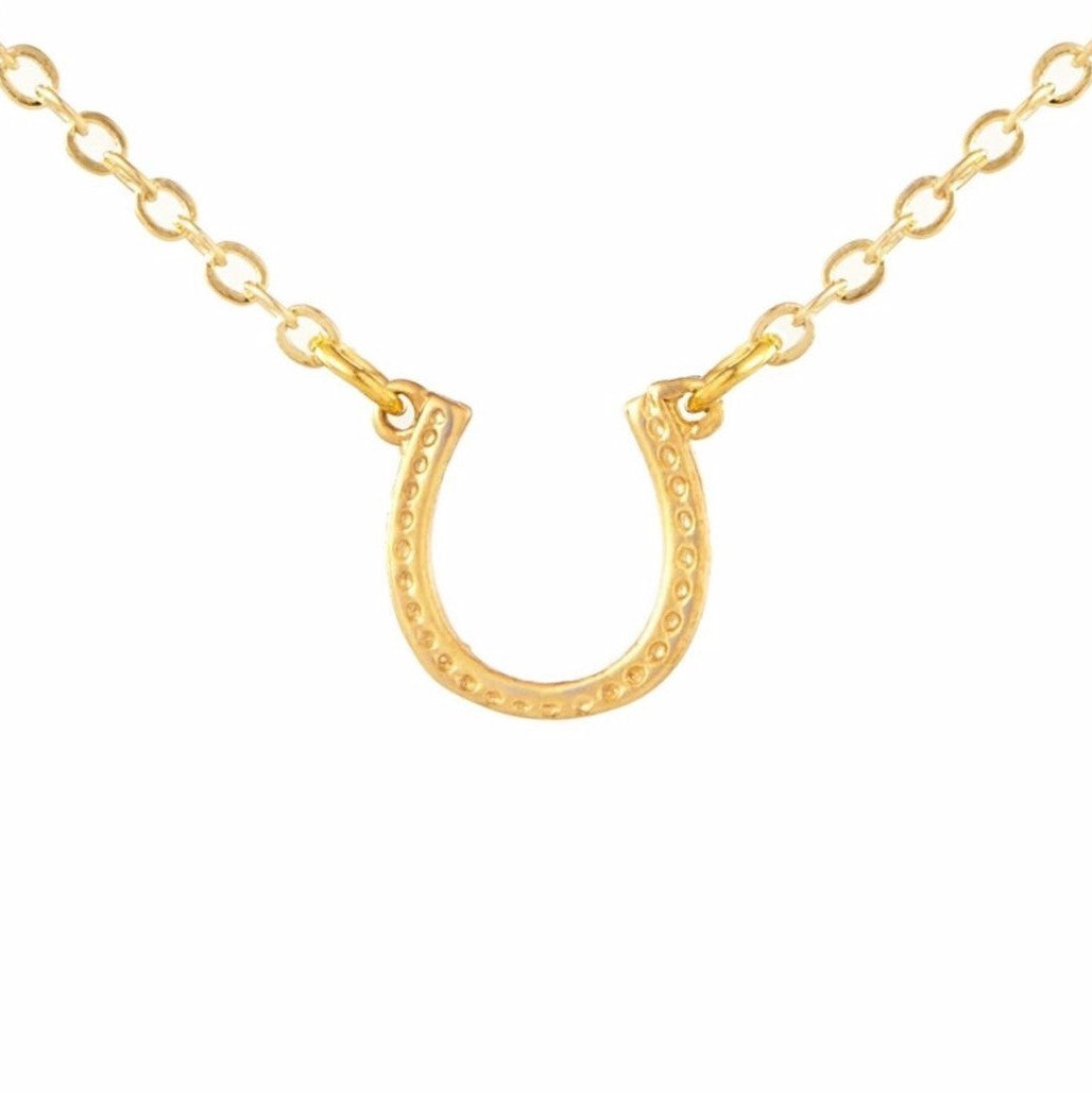 Mini Horseshoe Charm Necklace