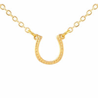 Mini Horseshoe Charm Necklace