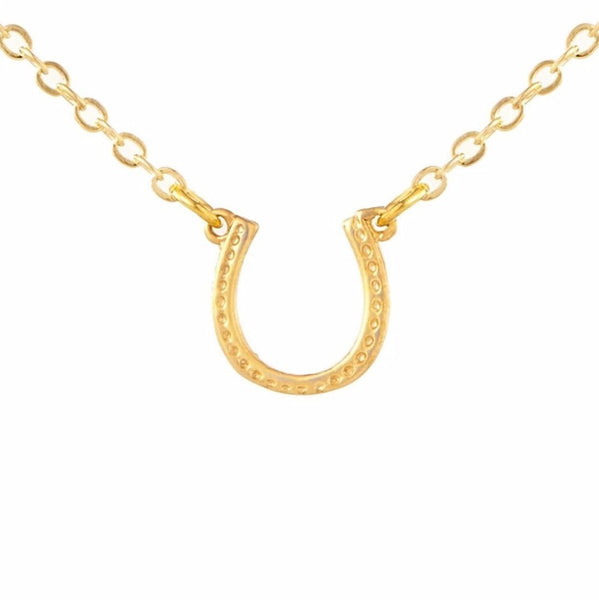 Mini Horseshoe Charm Necklace