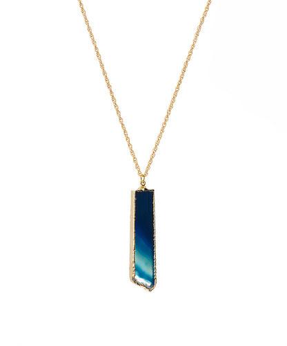 Navy Rectangular Agate Slice