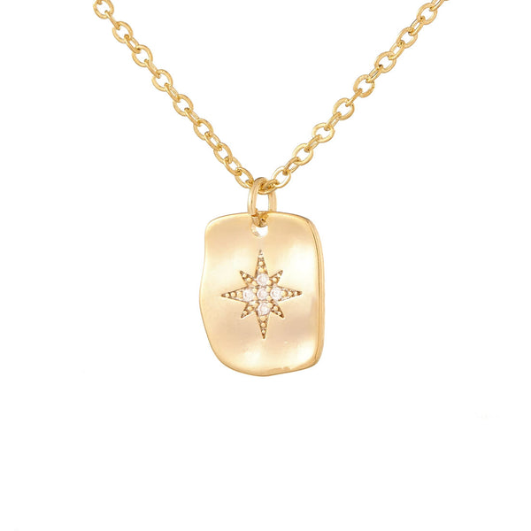 Large Sparkle North Star Necklace