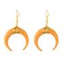 Large Wrapped Crescent Earrings