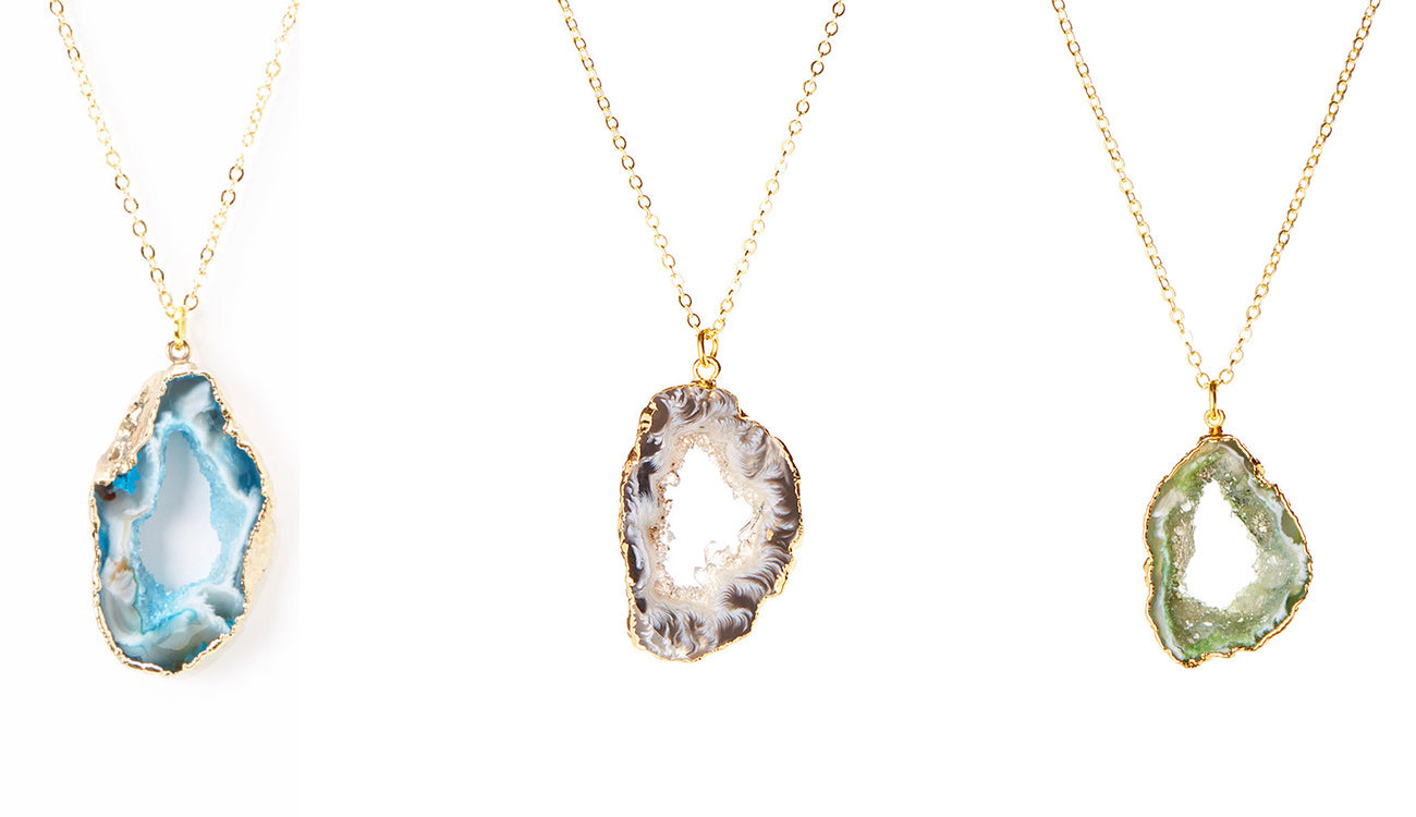 Open Drusy Agate Slice