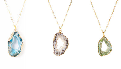 Open Drusy Agate Slice